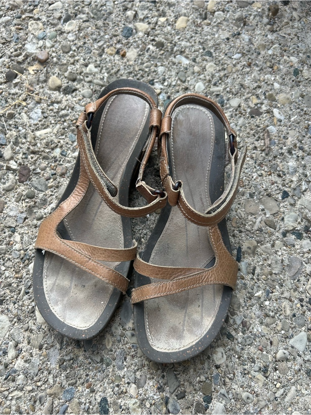 Teva Brown Women's Comfort Strappy Wedge Sandals Size 10 - Picture 4 of 7
